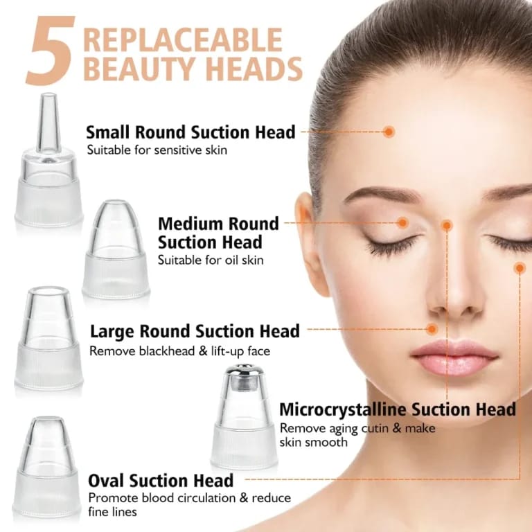 Face Vacuum Suction Blackhead Remover Pore Cleaner